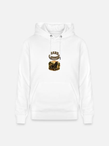 Rare Herder: Rustic Herding Dog - Heavyweight Unisex Hoodie CRUISER by Stanley/Stella - white