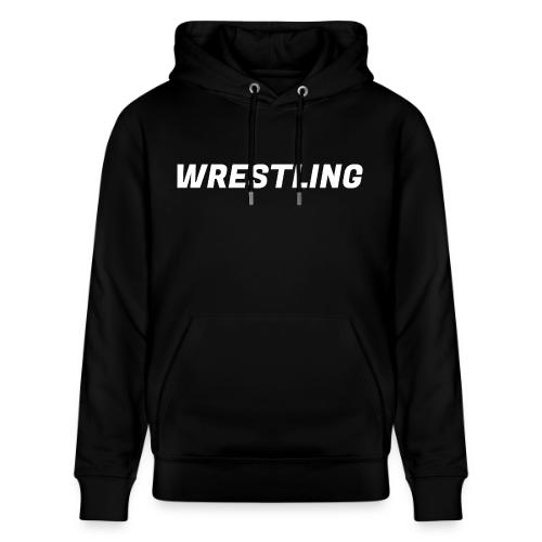WRESTLING - Heavy Type / White - Heavyweight Unisex Hoodie CRUISER by Stanley/Stella
