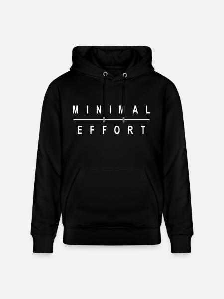 MINIMAL EFFORT - Heavyweight Unisex Hoodie CRUISER by Stanley/Stella - black