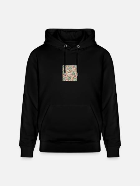 Unique floral design - Heavyweight Unisex Hoodie CRUISER by Stanley/Stella - black