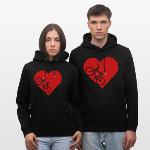 Bike in heart - Heavyweight Unisex Hoodie CRUISER by Stanley/Stella