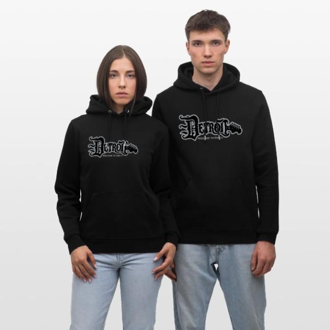 DETROIT GUITAR WTTD BLK SLR REG FONT