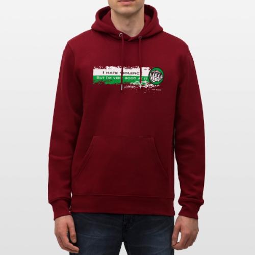 I hate violence but I'm very good at it 2 - WB - Heavyweight Unisex Hoodie CRUISER by Stanley/Stella