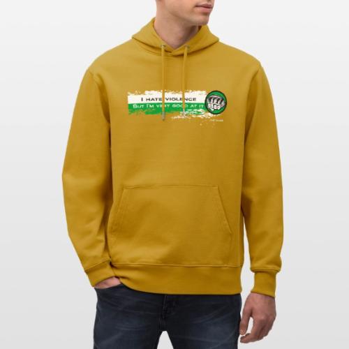 I hate violence but I'm very good at it 2 - WB - Heavyweight Unisex Hoodie CRUISER by Stanley/Stella