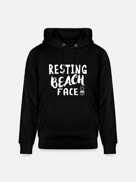 Resting Beach Face - Heavyweight Unisex Hoodie CRUISER by Stanley/Stella - black