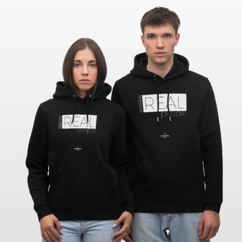 Real in white - Heavyweight Unisex Hoodie CRUISER by Stanley/Stella