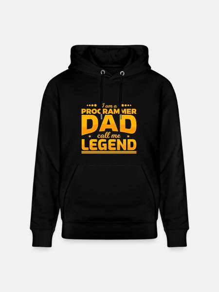 Programmer Father - Heavyweight Unisex Hoodie CRUISER by Stanley/Stella - black