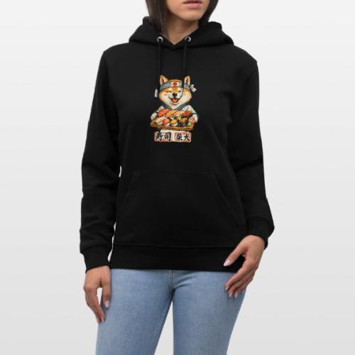Funny Shiba Inu Sushi Kawaii Dog Tee - Heavyweight Unisex Hoodie CRUISER by Stanley/Stella
