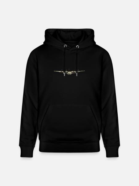 C-130 Herkules - Heavyweight Unisex Hoodie CRUISER by Stanley/Stella - black