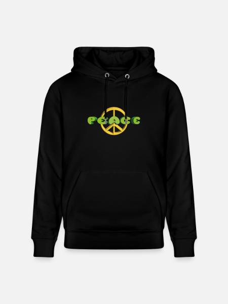 Peace on Earth - Heavyweight Unisex Hoodie CRUISER by Stanley/Stella - black