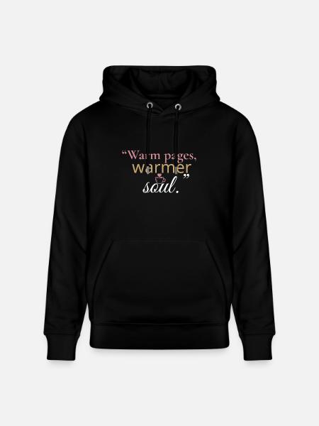 Warm Pages, Warmer Soul - Heavyweight Unisex Hoodie CRUISER by Stanley/Stella - black