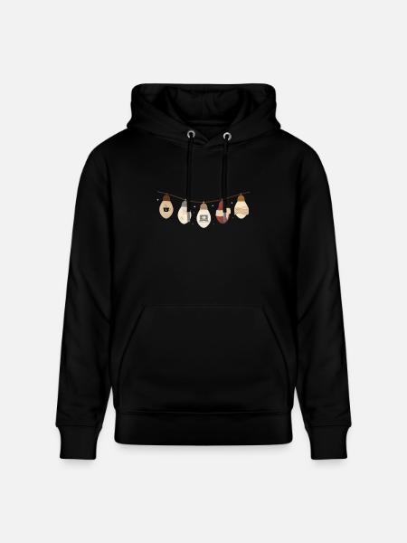 comfy lights winter - Heavyweight Unisex Hoodie CRUISER by Stanley/Stella - black