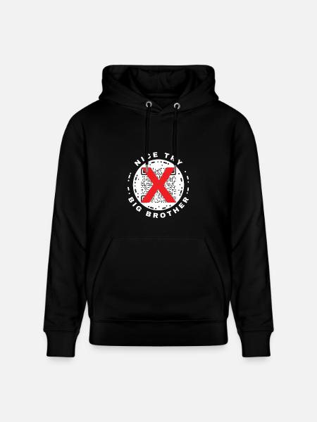Nice Try Big Brother Privacy QR Code Design - Heavyweight Unisex Hoodie CRUISER by Stanley/Stella - black