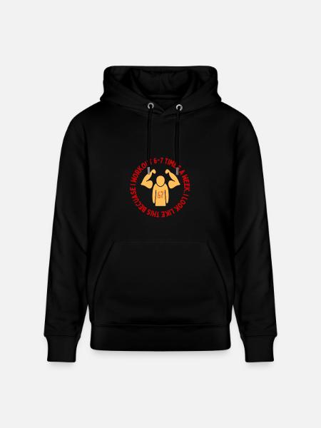 6-7 Workout Aura Powermaxxing - Heavyweight Unisex Hoodie CRUISER by Stanley/Stella - black