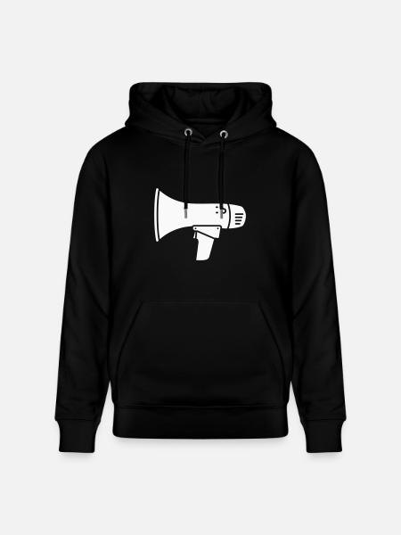 Megaphone Protest Internet Shout - Heavyweight Unisex Hoodie CRUISER by Stanley/Stella - black