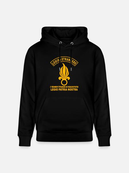 French Foreign Legion - Heavyweight Unisex Hoodie CRUISER by Stanley/Stella - black