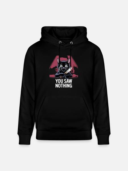 You Saw Nothing - Heavyweight Unisex Hoodie CRUISER by Stanley/Stella - black