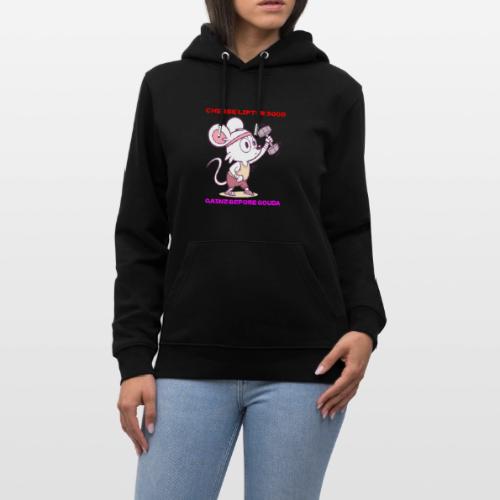 Cheese Lifter 3000 | Funny Gym Rat Mouse tshirt - Heavyweight Unisex Hoodie CRUISER by Stanley/Stella