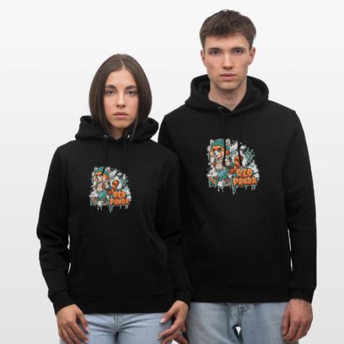 Red Panda Street Graffiti Vibes - Heavyweight Unisex Hoodie CRUISER by Stanley/Stella