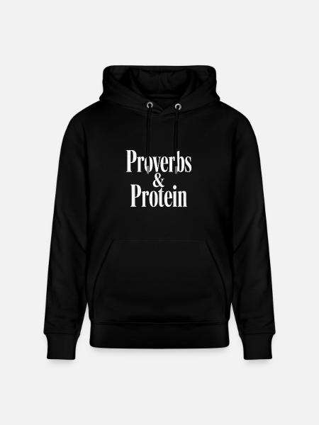 Proverbs & Protein - Heavyweight Unisex Hoodie CRUISER by Stanley/Stella - black