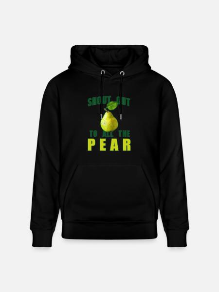 Shout Out To All The Pear - Heavyweight Unisex Hoodie CRUISER by Stanley/Stella - black