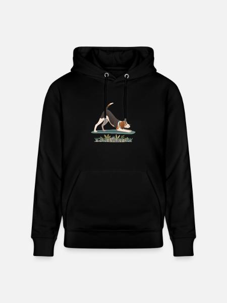 Yogi the Downward Dog - Heavyweight Unisex Hoodie CRUISER by Stanley/Stella - black