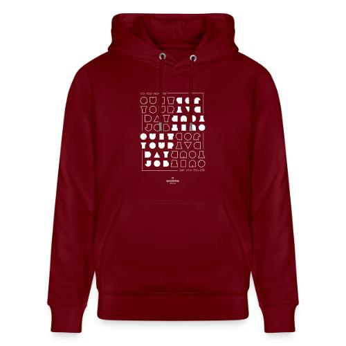 Quit upside white - Heavyweight Unisex Hoodie CRUISER by Stanley/Stella