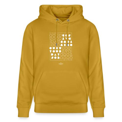 Quit upside white - Heavyweight Unisex Hoodie CRUISER by Stanley/Stella