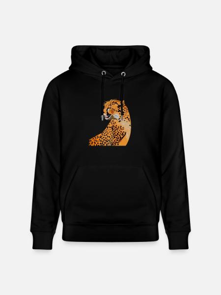 Cheetah - Heavyweight Unisex Hoodie CRUISER by Stanley/Stella - black