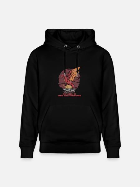 European Dragon Creature Mythological Creatures - Heavyweight Unisex Hoodie CRUISER by Stanley/Stella - black