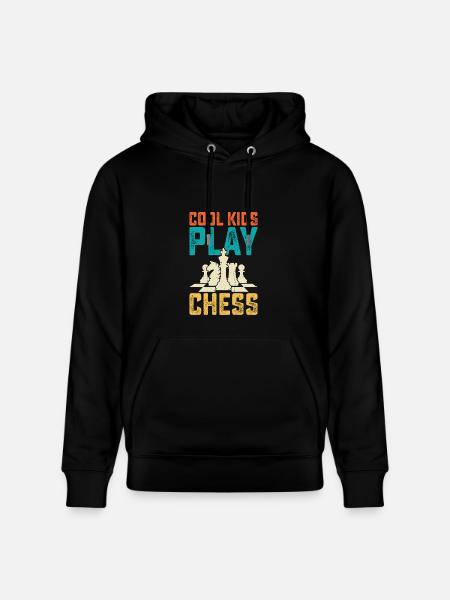 Cool Kids Play Chess - Heavyweight Unisex Hoodie CRUISER by Stanley/Stella - black