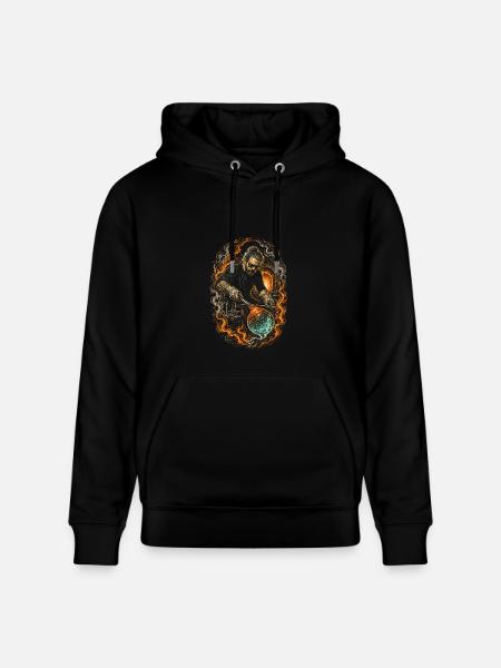 Glass Blowing - Heavyweight Unisex Hoodie CRUISER by Stanley/Stella - black