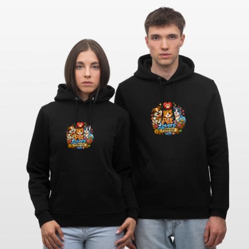 Pet Lover Forever Cute Cats & Dogs - Heavyweight Unisex Hoodie CRUISER by Stanley/Stella