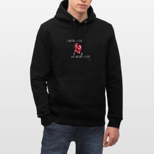 I talk like a girl but hit like a guy - new - Heavyweight Unisex Hoodie CRUISER by Stanley/Stella