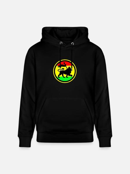 Rasta Lion - Heavyweight Unisex Hoodie CRUISER by Stanley/Stella - black
