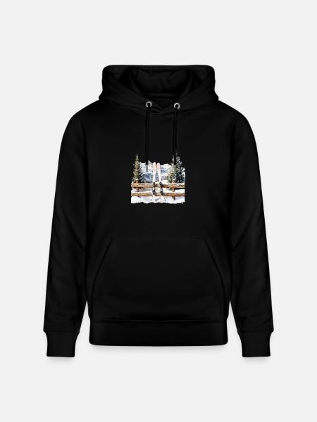 Alpine Ski Rest - Heavyweight Unisex Hoodie CRUISER by Stanley/Stella - black