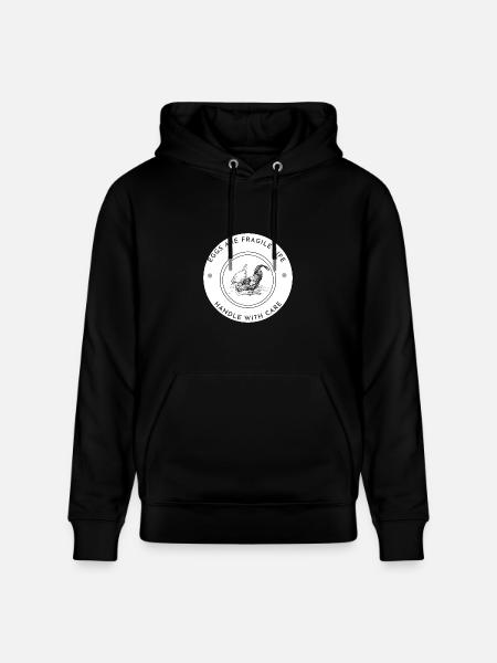 Eggs_Are_Fragile_Life - Heavyweight Unisex Hoodie CRUISER by Stanley/Stella - black