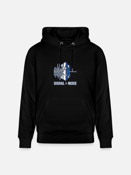 Professional Signal Logic Tee - Heavyweight Unisex Hoodie CRUISER by Stanley/Stella - black
