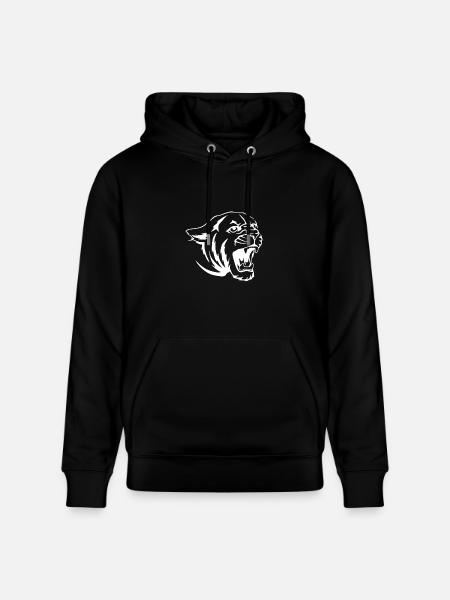 Cougar Tiger Face - Heavyweight Unisex Hoodie CRUISER by Stanley/Stella - black