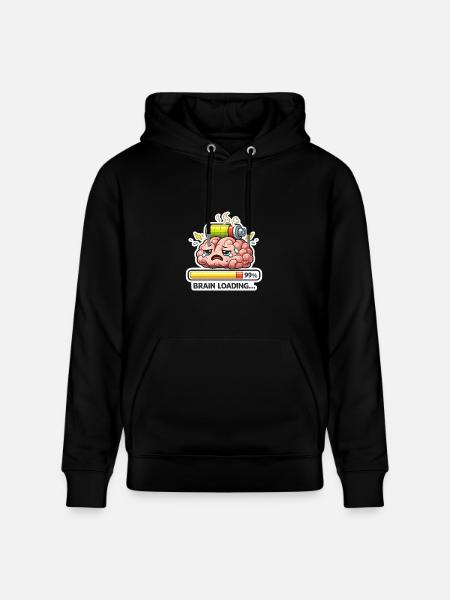 Brain Battery Loading - Heavyweight Unisex Hoodie CRUISER by Stanley/Stella - black