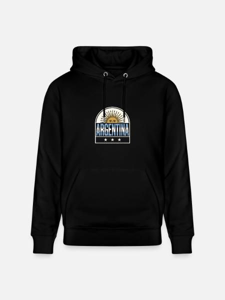 Argentina Suncrest Logo - Heavyweight Unisex Hoodie CRUISER by Stanley/Stella - black