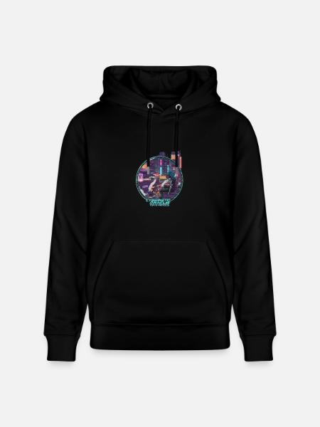 Cybernetic Chronicles Tokyo Protocol - Heavyweight Unisex Hoodie CRUISER by Stanley/Stella - black