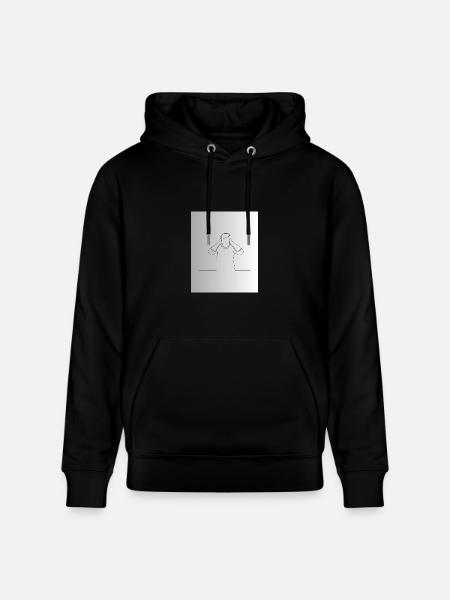 Line Mindful Moment - Heavyweight Unisex Hoodie CRUISER by Stanley/Stella - black