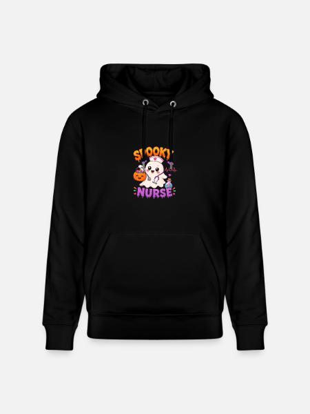 Spooky Nurse Halloween - Heavyweight Unisex Hoodie CRUISER by Stanley/Stella - black