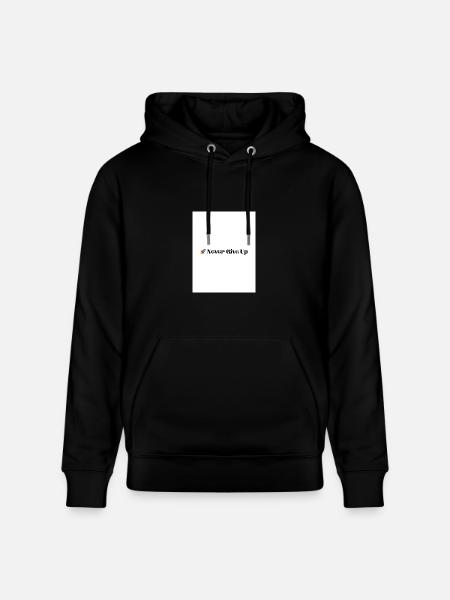 Never Give Up - Heavyweight Unisex Hoodie CRUISER by Stanley/Stella - black