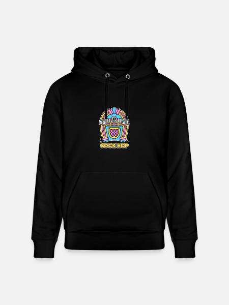 Jukebox 50s Sock Hop - Heavyweight Unisex Hoodie CRUISER by Stanley/Stella - black