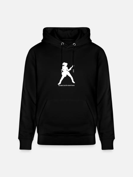 Rookie_With_Rhythm - Heavyweight Unisex Hoodie CRUISER by Stanley/Stella - black