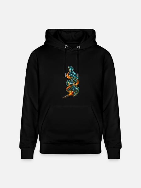 Glass Blowing - Heavyweight Unisex Hoodie CRUISER by Stanley/Stella - black