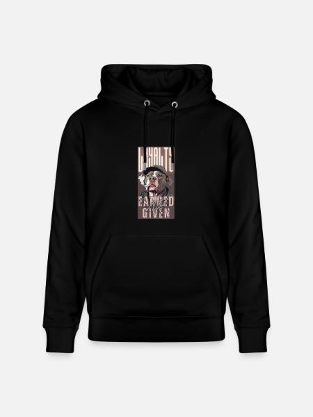 Loyalty Earned Not Given - Heavyweight Unisex Hoodie CRUISER by Stanley/Stella - black