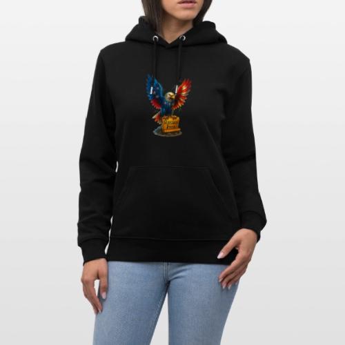 Veterans Press & Bald Eagle Flag 2 Print Set - Heavyweight Unisex Hoodie CRUISER by Stanley/Stella